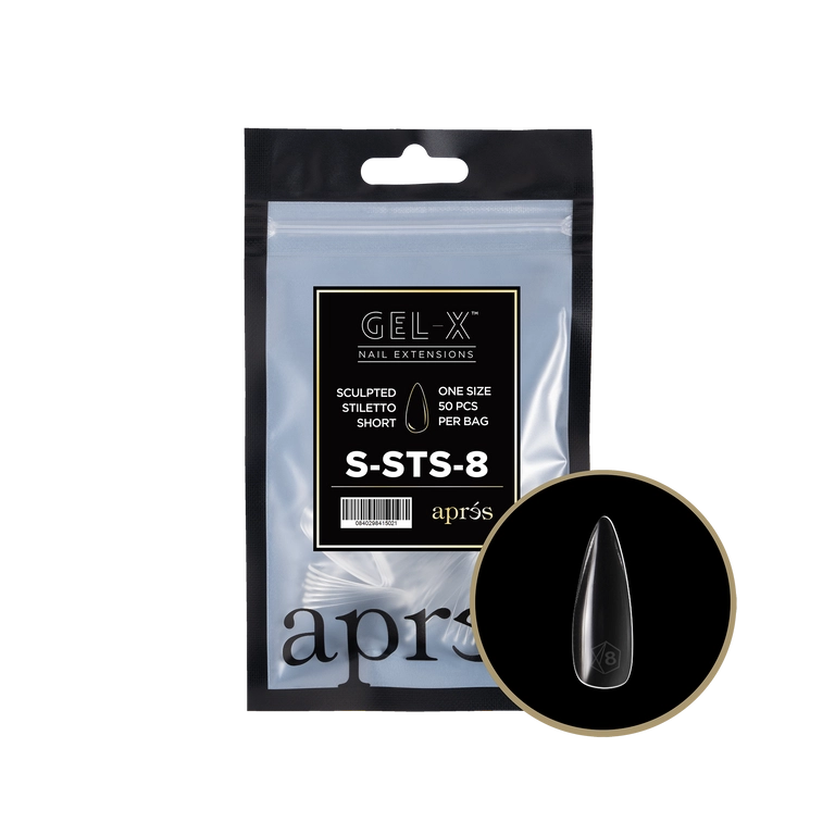 Gel-X® Refill Esculpido Stiletto Corto