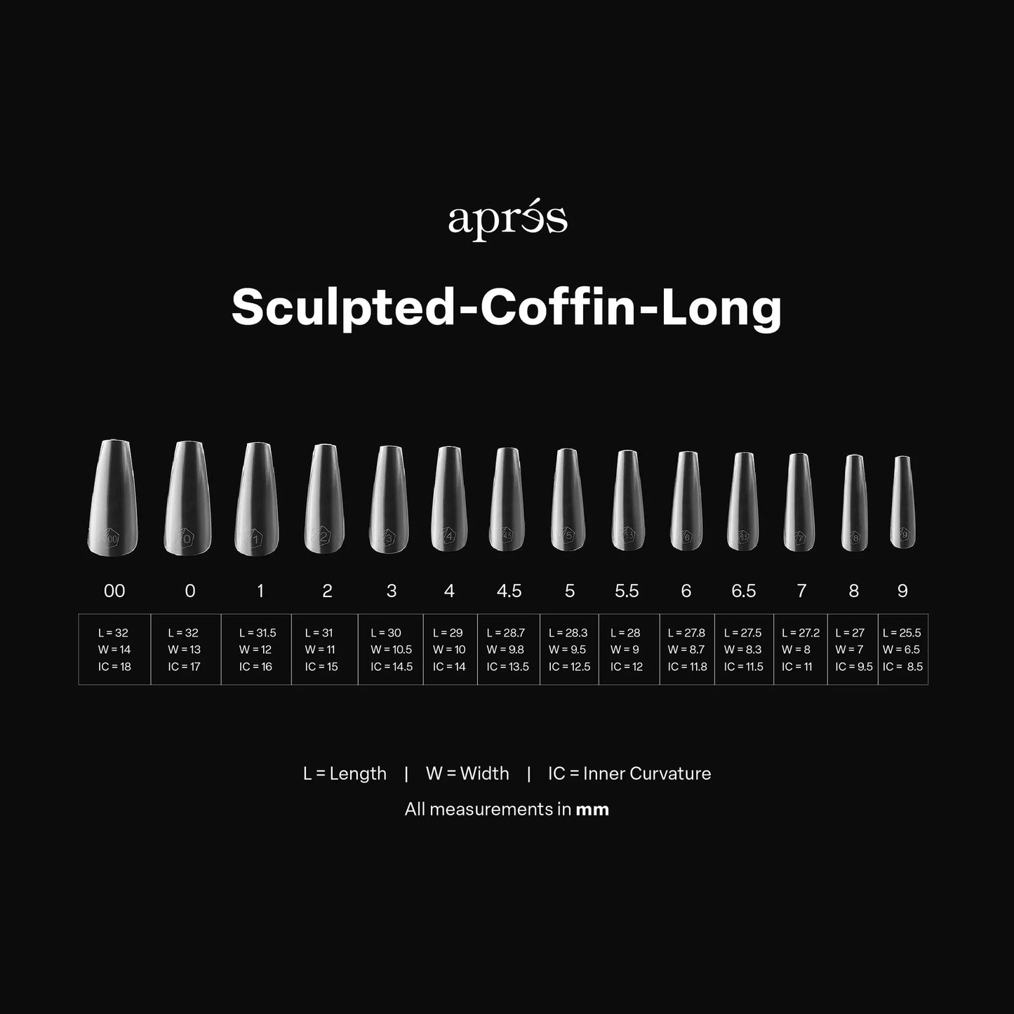 GEL-X® Tips Esculpido Coffin Largo (600PCS)