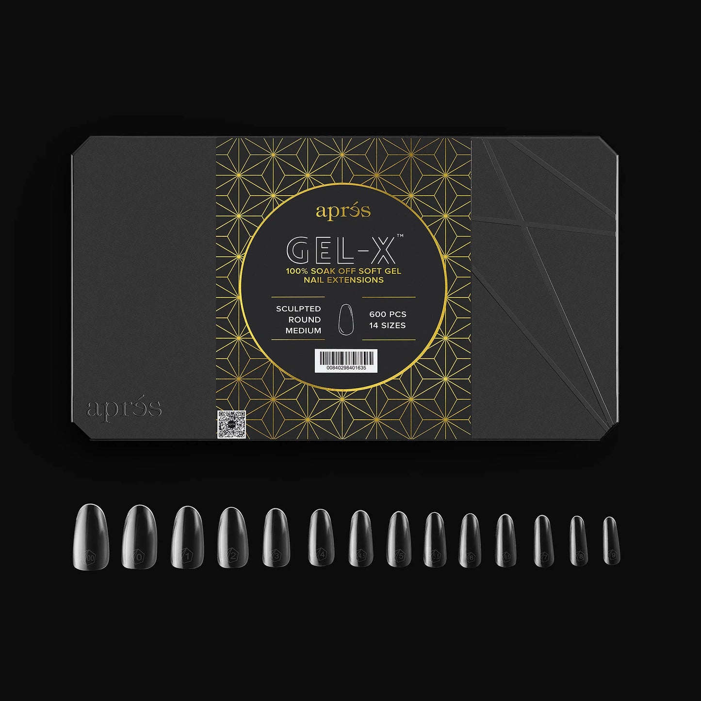 GEL-X® Tips Esculpido Redondo Medio (600PCS)