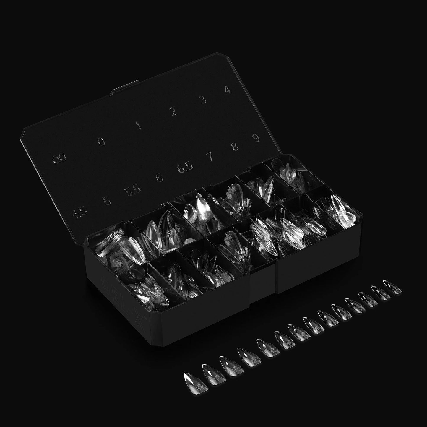 GEL-X® Tips Esculpido Stiletto Corto (600PCS)