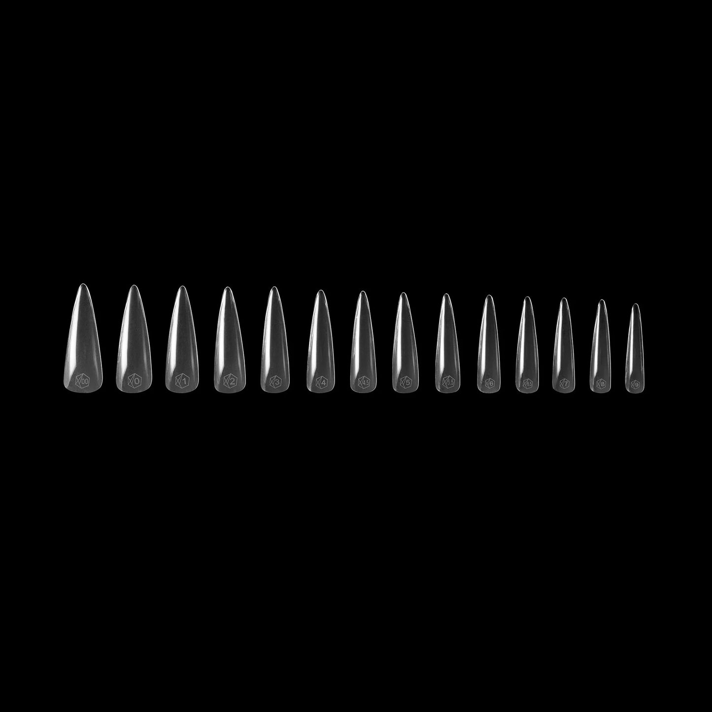 Gel-X® Tips Esculpido Stiletto Extra Extra Largo (420und)