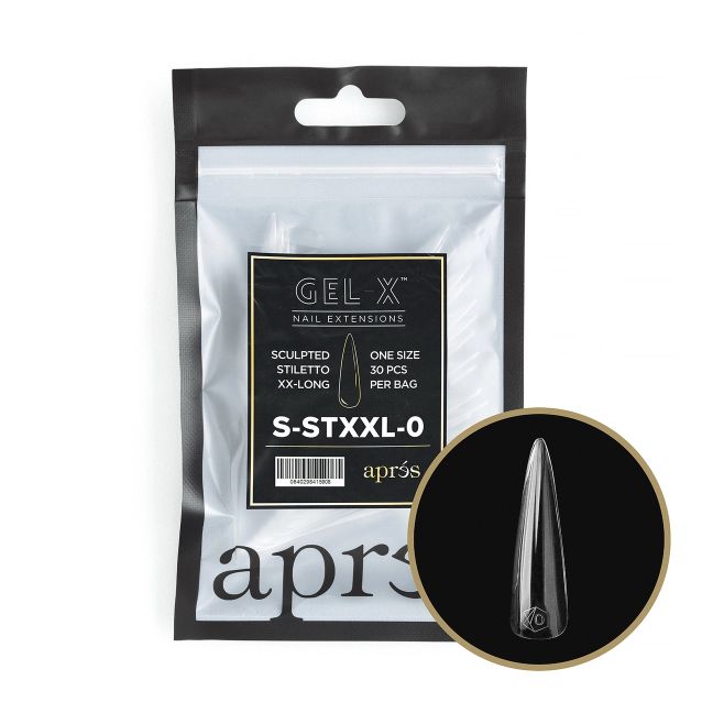 Gel-X® Refill Esculpido Stiletto Extra Extra Largo