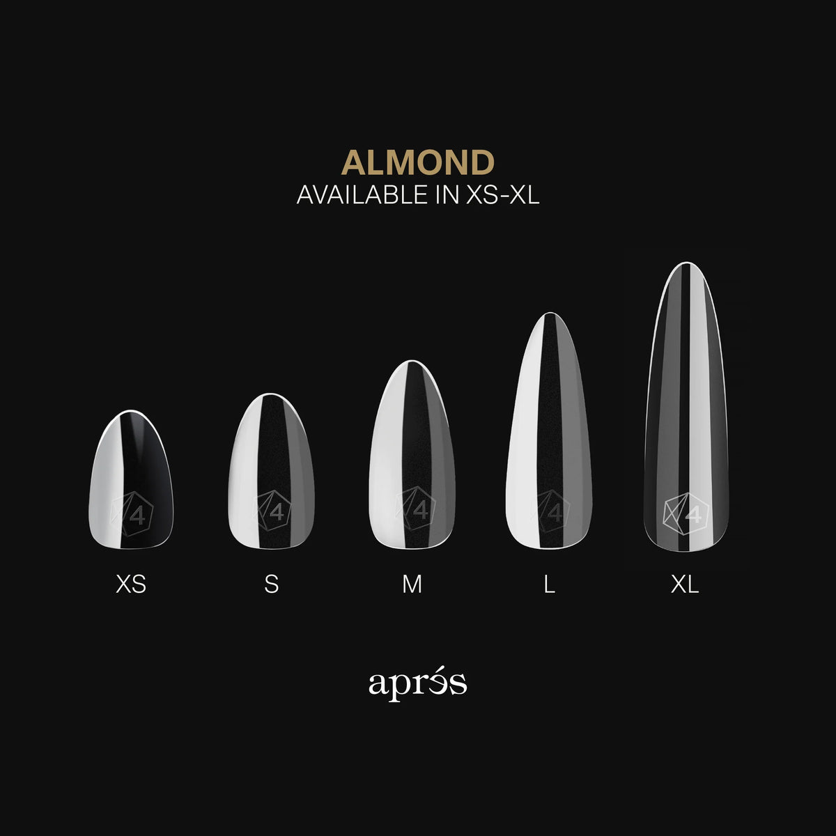 Gel-X® Tips Natural Almendra Medio (280und)