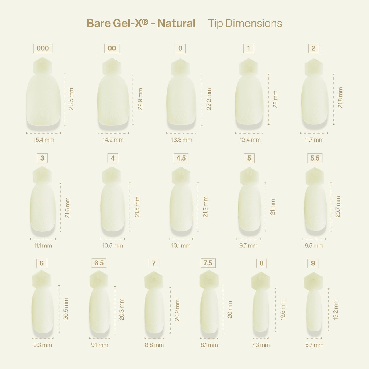 Bare Gel-X Natural (280pcs)