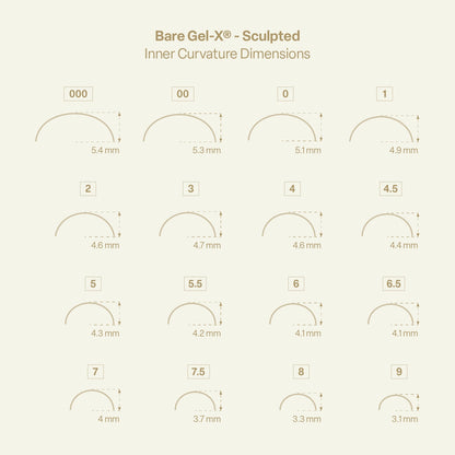 Bare Gel-X Sculpted (280pcs)