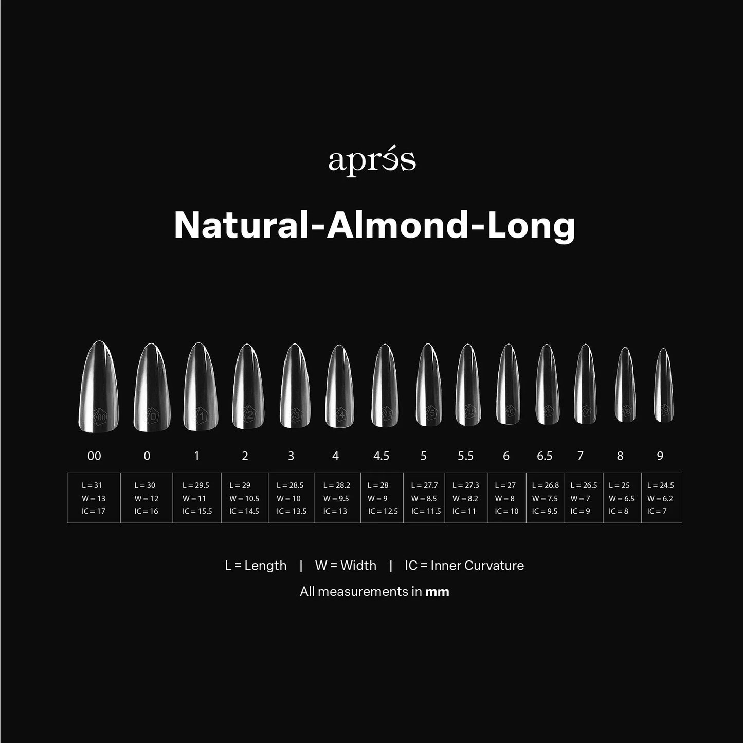 Gel-X® Tips Natural Almendra Largo (280und)