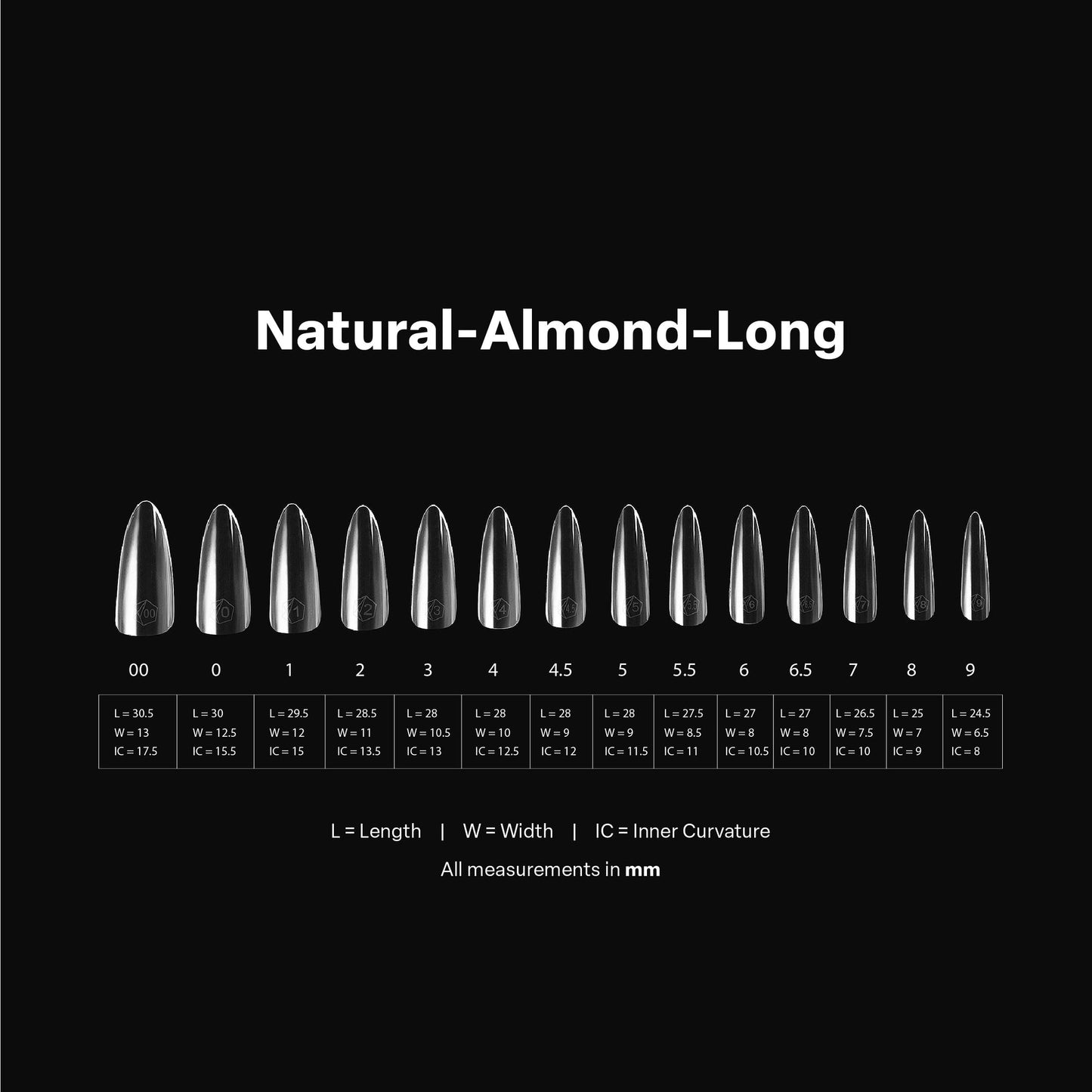 Gel-X® Tips Natural Almendra Largo (600und)