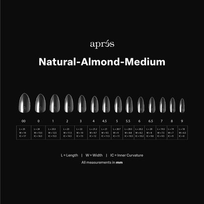 Gel-X® Tips Natural Almendra Medio (280und)