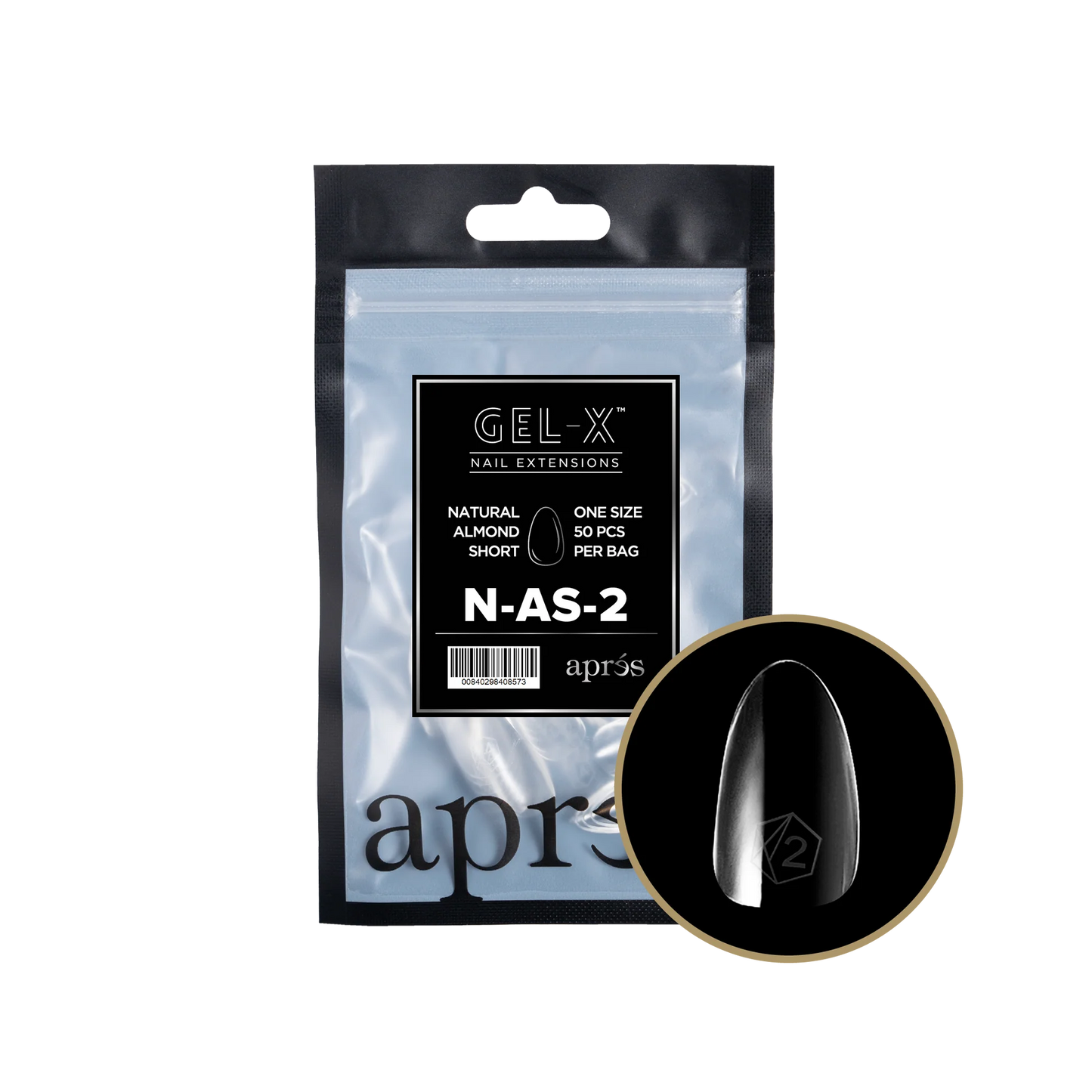 Gel-X® Refill Natural Almendra Corto