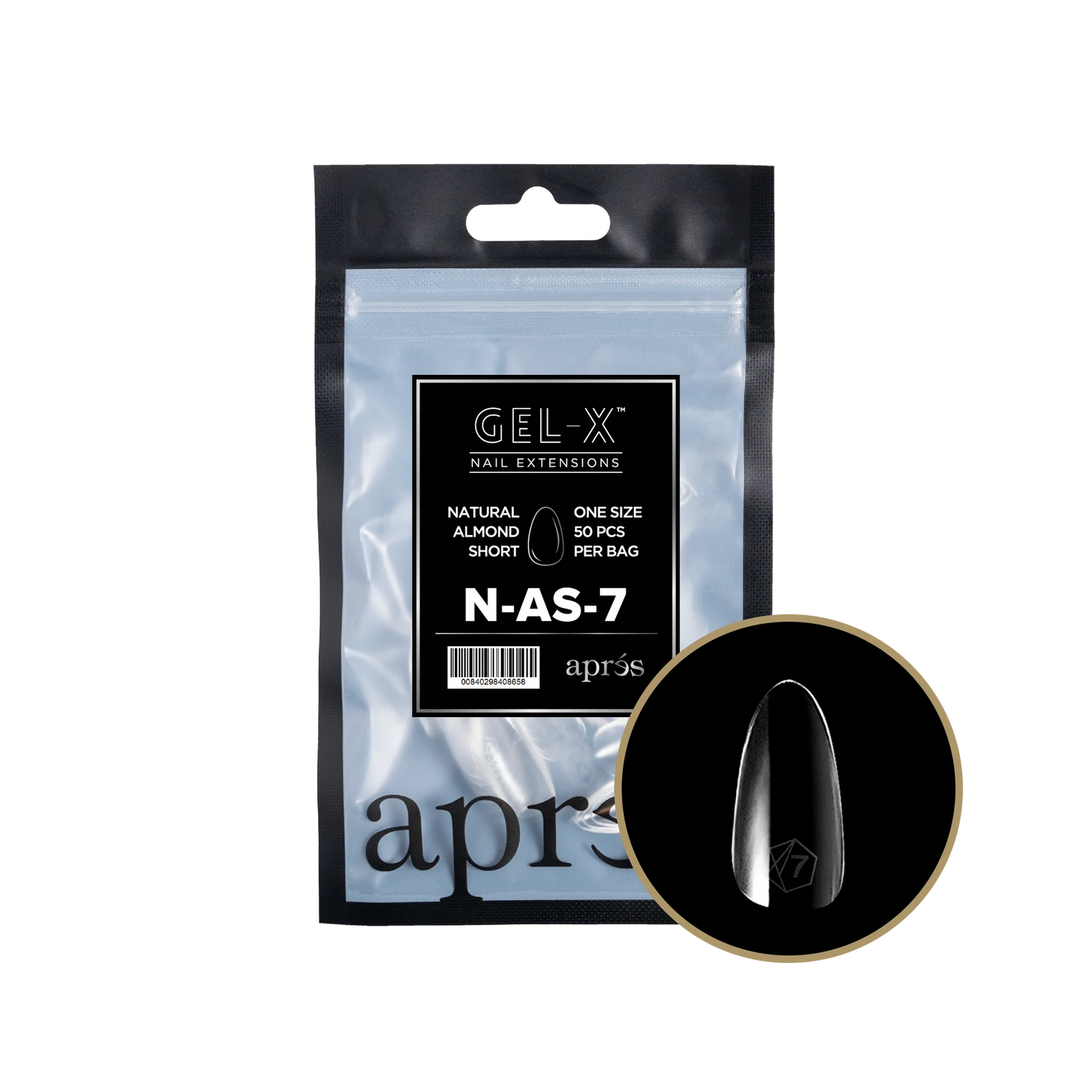 Gel-X® Refill Natural Almendra Corto