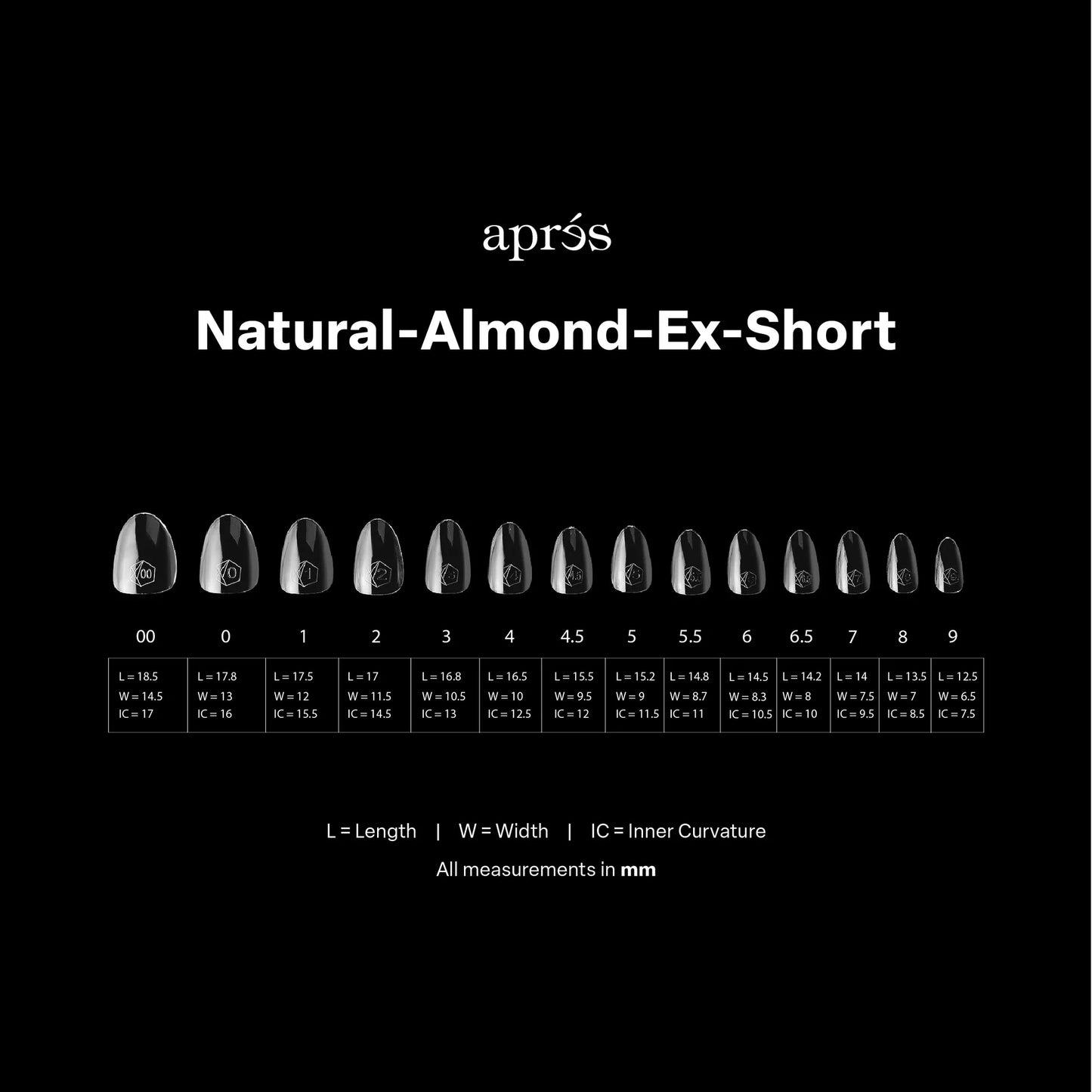 Gel-X® Tips Natural Almendra Extra Corto (280und)