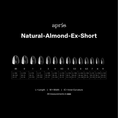 Gel-X® Tips Natural Almendra Extra Corto (280und)