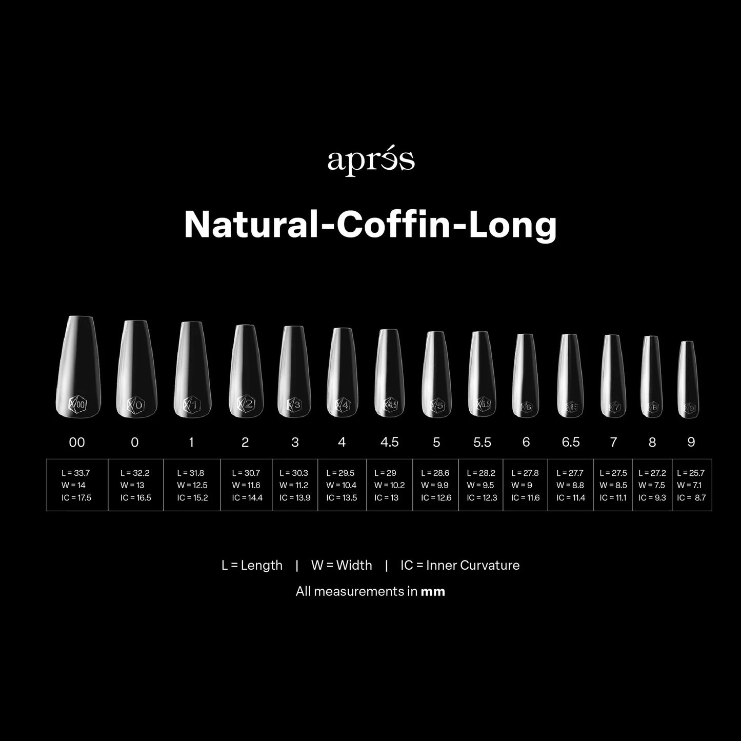 Gel-X® Tips Natural Coffin Largo (280und)