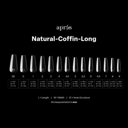 Gel-X® Tips Natural Coffin Largo (280und)