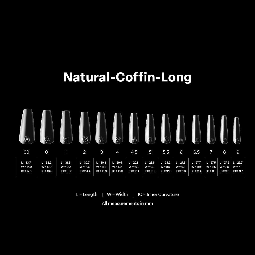 Gel-X® Tips Natural Coffin Largo (600und)