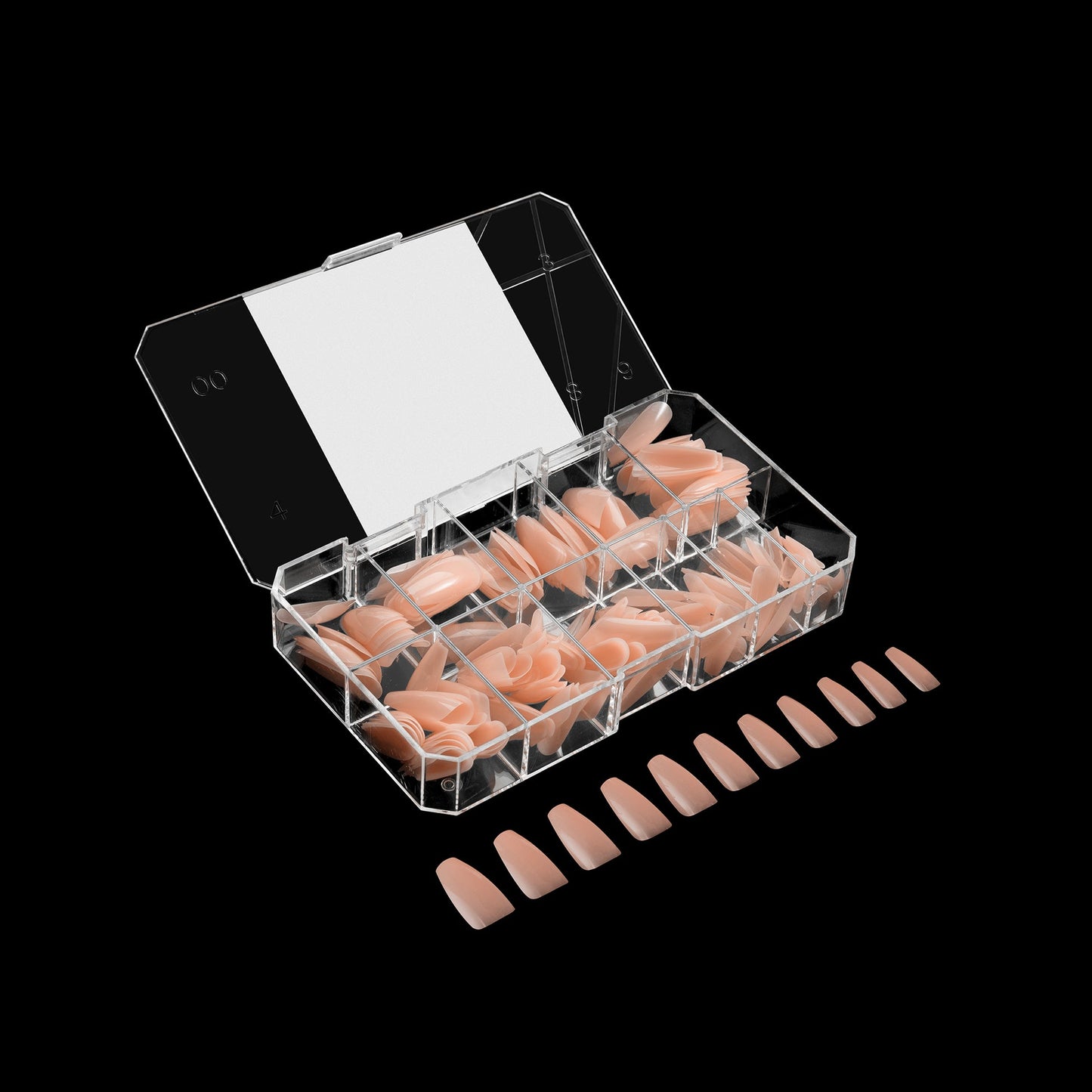 Gel-X® Tips Emma Natural Coffin Medio (150und)