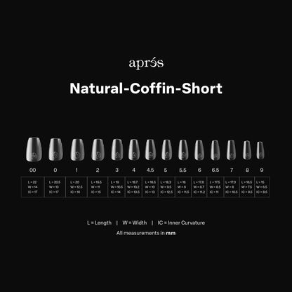 Gel-X® Tips Natural Coffin Corto (280und)