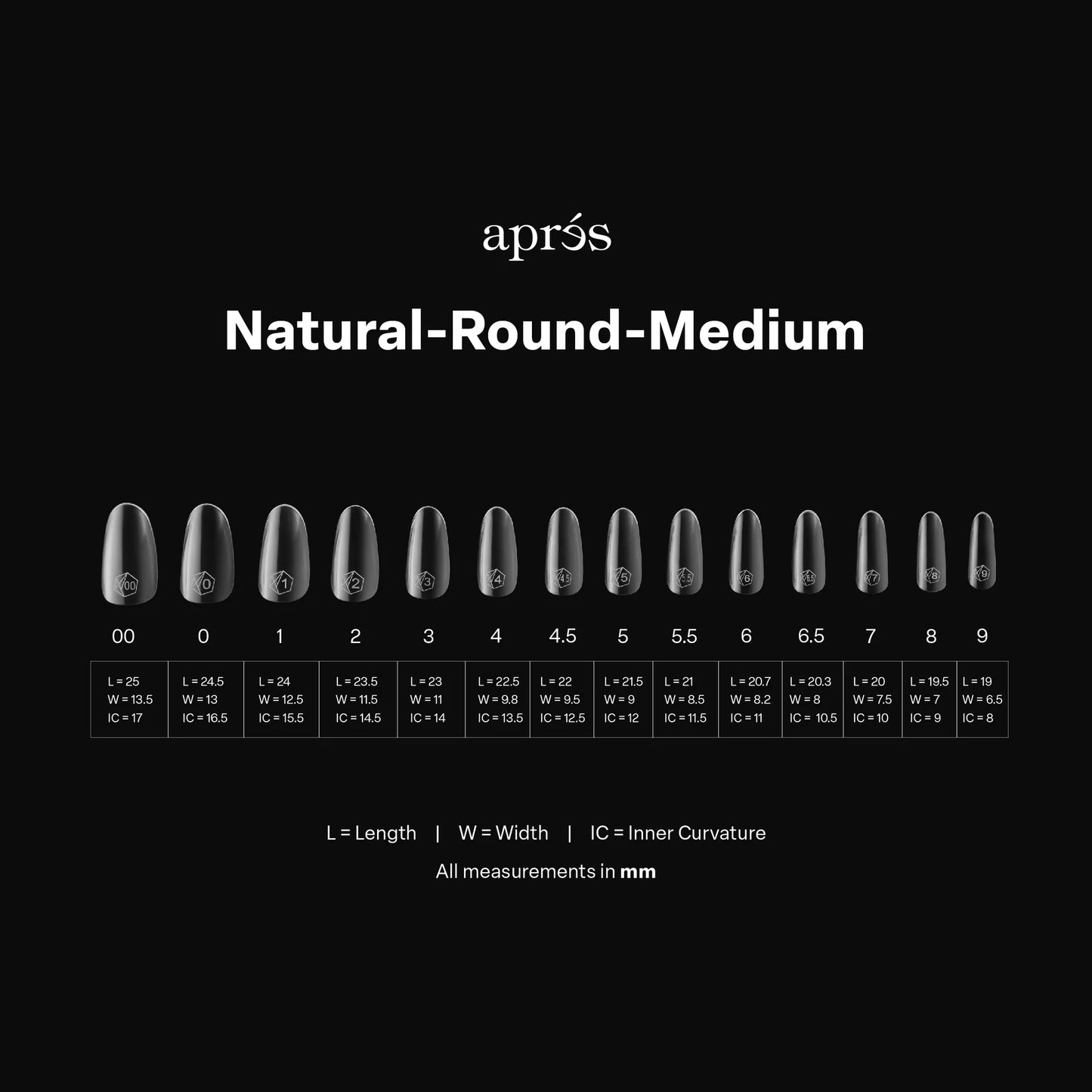 Gel-X® Tips Natural Redondo Medio (280und)