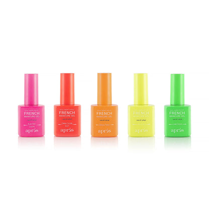 French Gel Neon Ombre Set