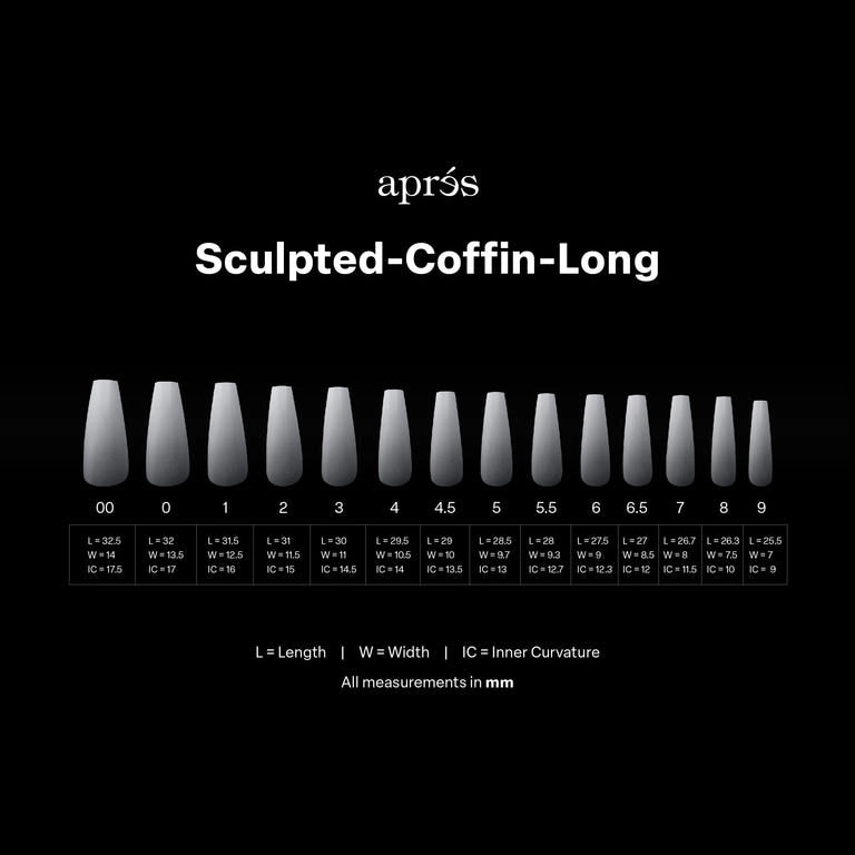 Gel-X Tips Ombre Esculpido Coffin Largo (210pcs)