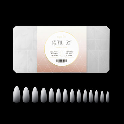 Gel-X Tips Ombre Esculpido Almendra Medio (210pcs)