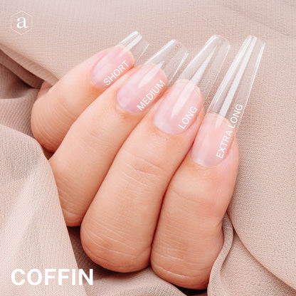 Gel-X® Tips Esculpido Coffin Medio  (280und)