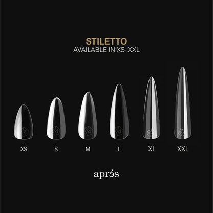 Gel-X® Tips Natural Stiletto Medio (280und)
